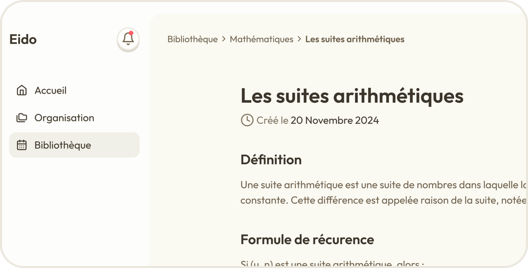 Accède à tes cours et supports de révision à tout moment, même sans connexion Internet